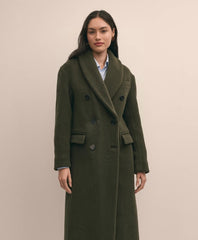 Double-Faced Wool Shawl-Collar Coat