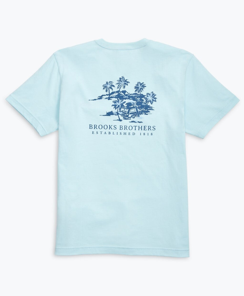 Hawaii-Print Cotton Jersey T-Shirt