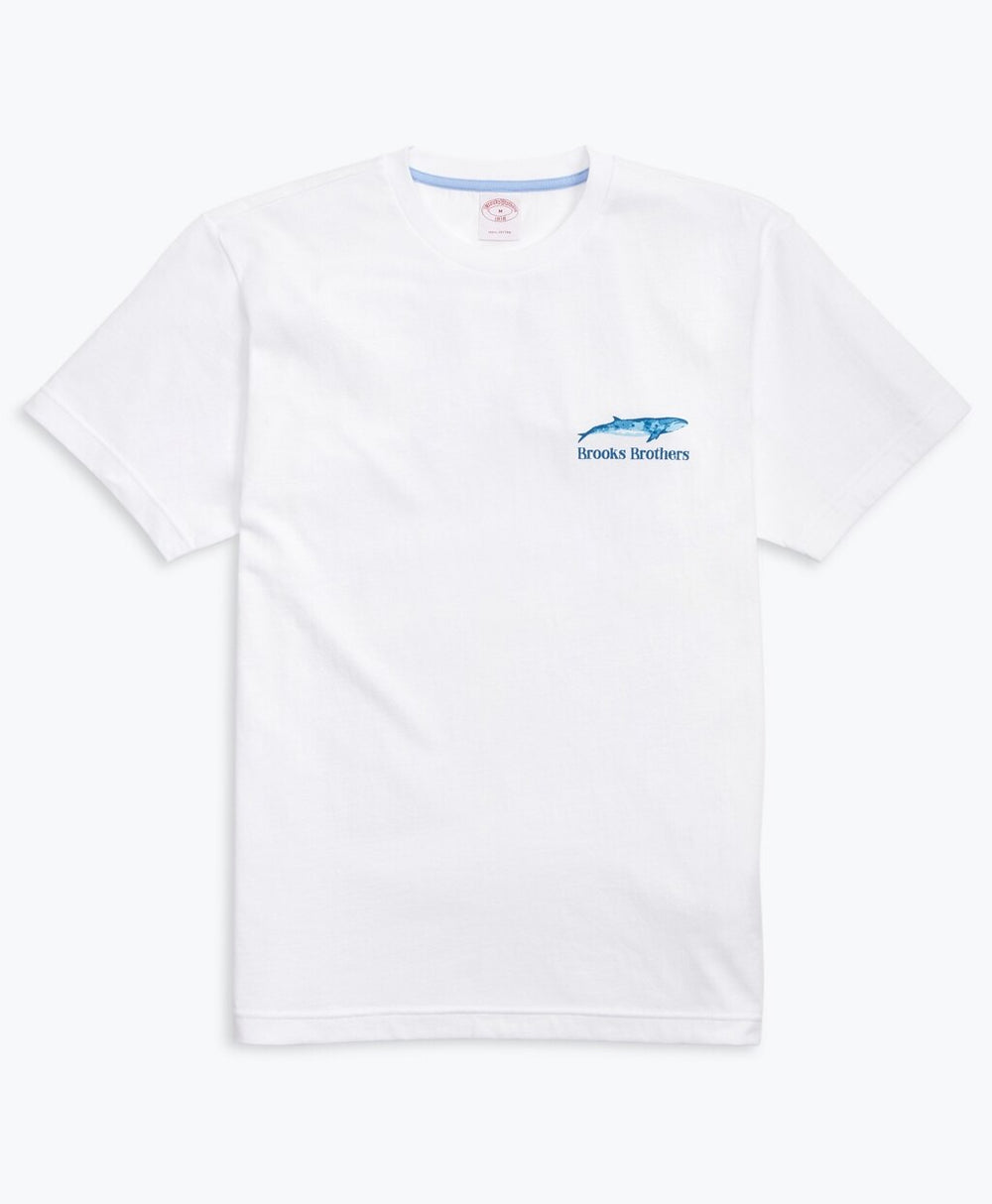 Whale-Print Cotton Jersey T-Shirt