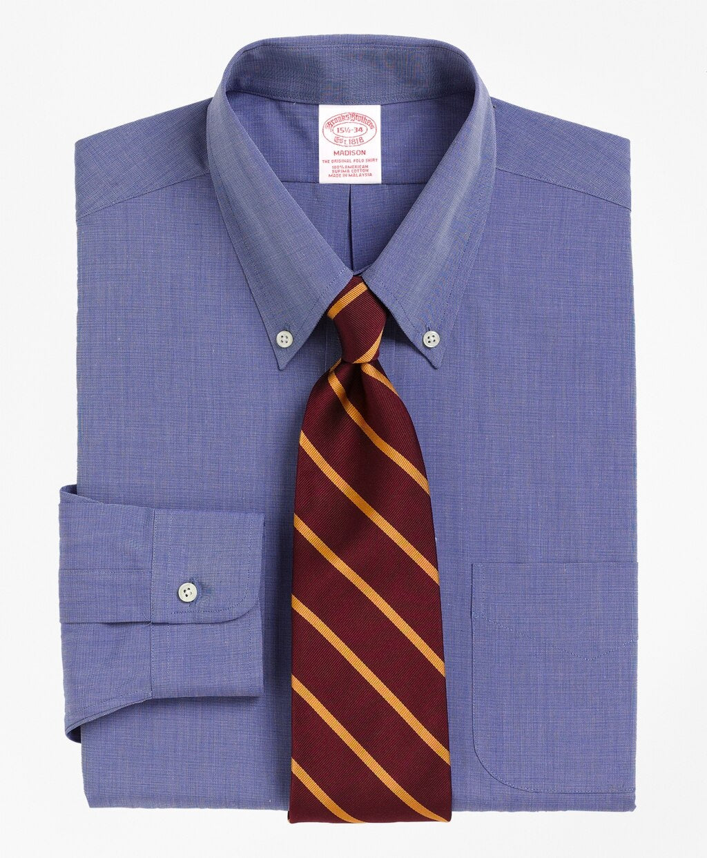 Madison Classic-Fit Dress Shirt, Button-Down Collar