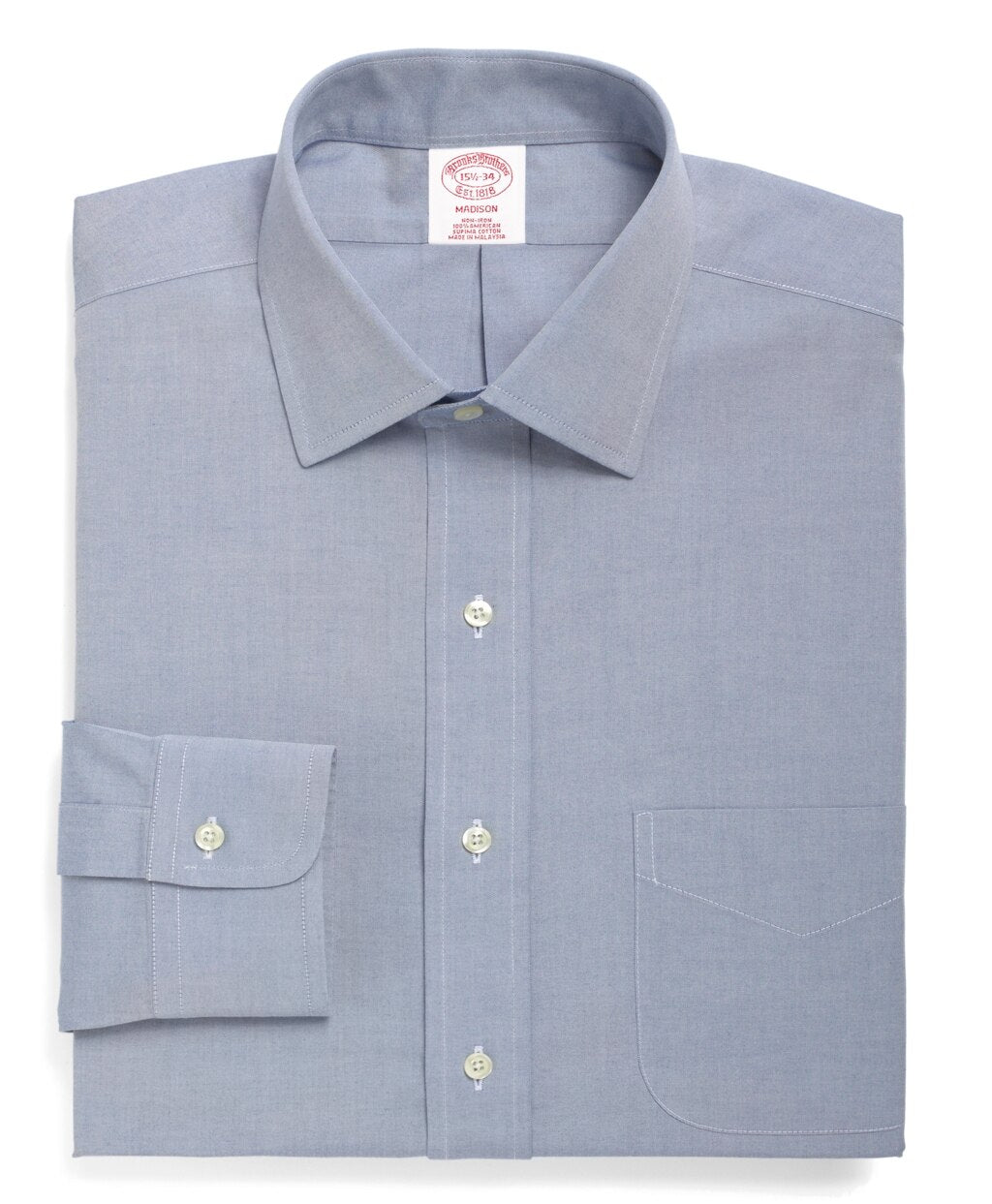 Madison Classic-Fit Dress Shirt, Non-Iron Spread Collar