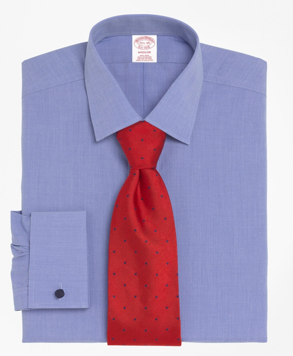 Madison Classic-Fit Dress Shirt, Non-Iron Spread Collar French Cuff