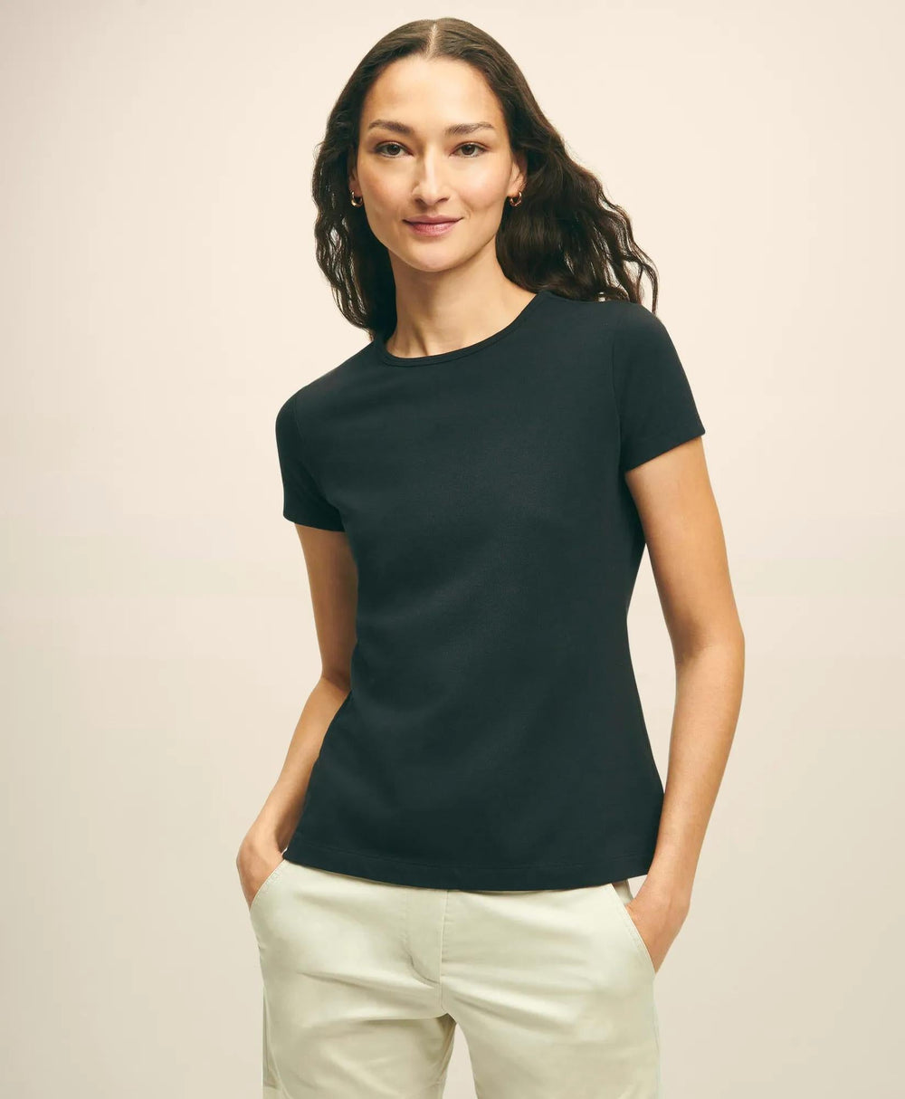 Elevated Cotton Modal Pique T-Shirt