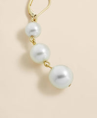 Faux-Pearl Drop Earrings