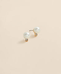 Faux Pearl Stud Earrings