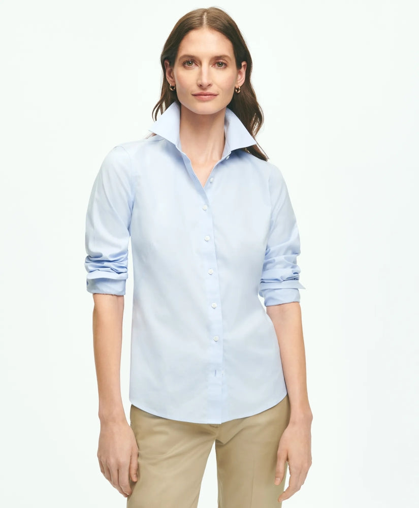 Fitted Non-Iron Stretch Supima® Cotton Dress Shirt