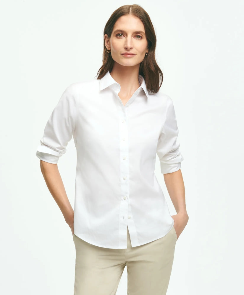 Fitted Non-Iron Stretch Supima® Cotton Dress Shirt