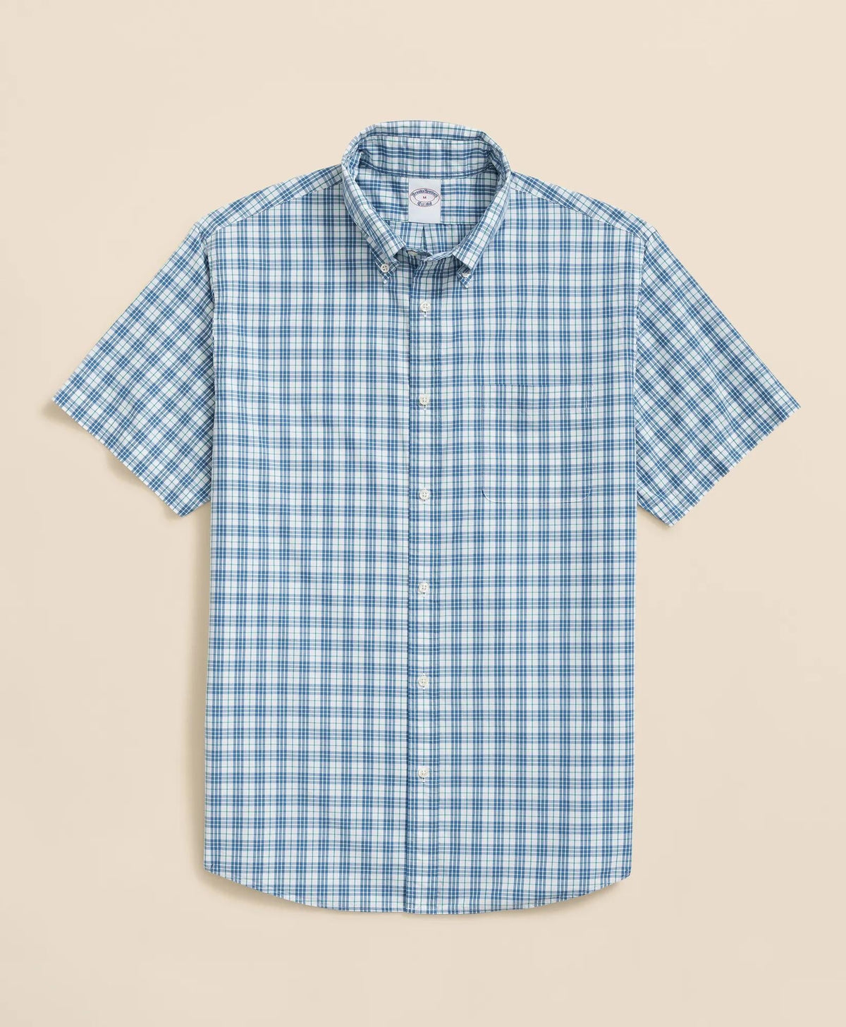 Poplin Short-Sleeve Grid Checks Friday Shirt