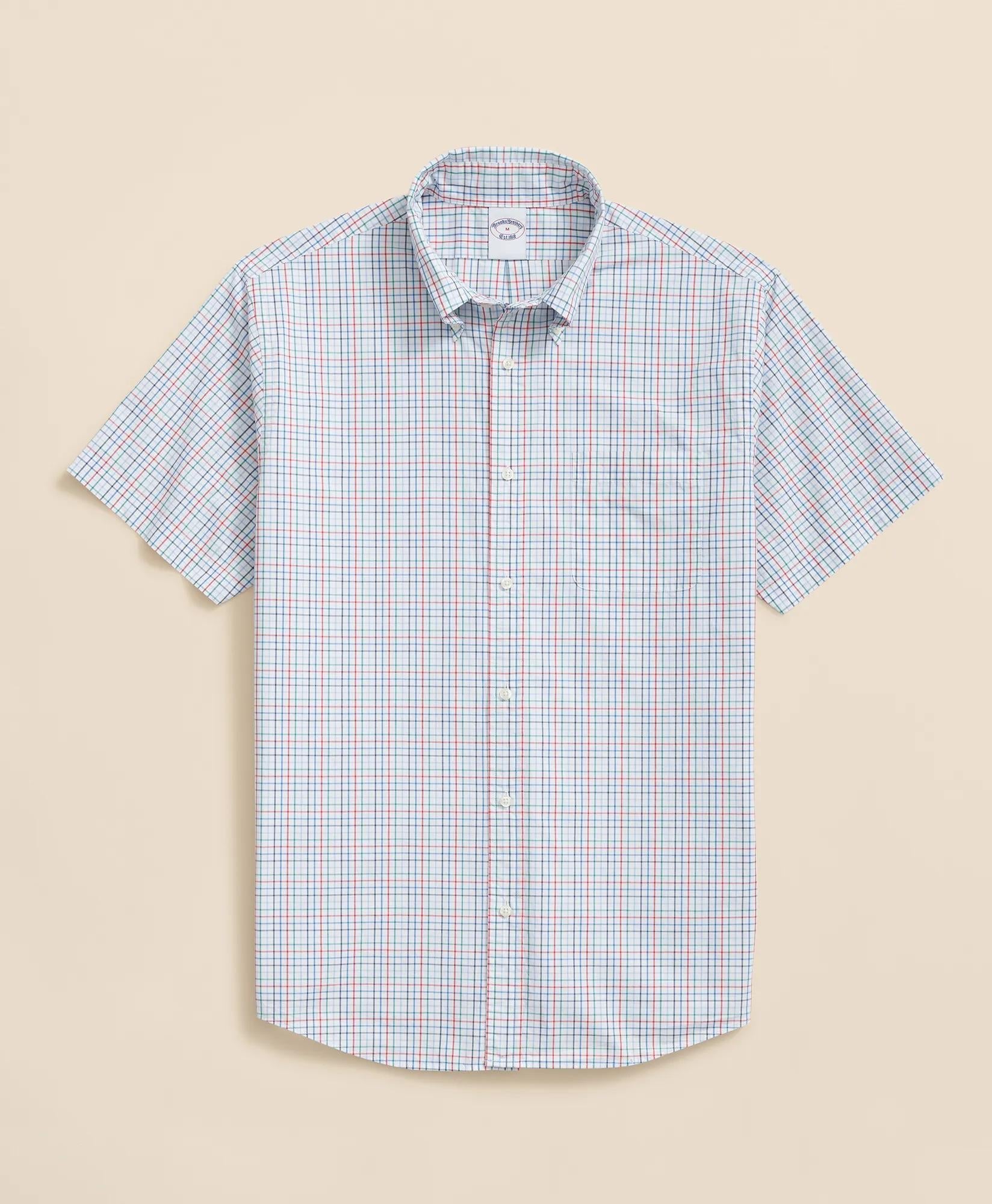 Poplin Short-Sleeve Tattersall Friday Shirt