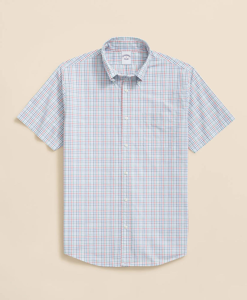 Poplin Short-Sleeve Tattersall Friday Shirt