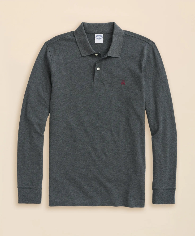 Golden Fleece® Stretch Supima® Long-Sleeve Polo Shirt