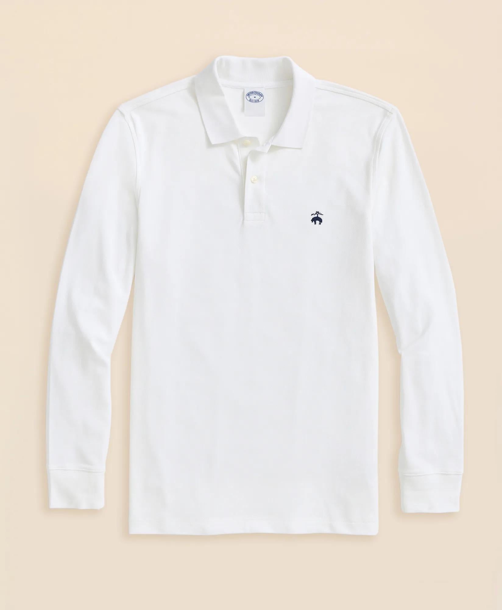 Golden Fleece® Stretch Supima® Long-Sleeve Polo Shirt