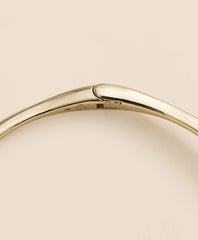 Gold-Tone Faux-Pearl Bangle