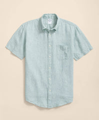 Irish Linen Short-Sleeve Sport Shirt