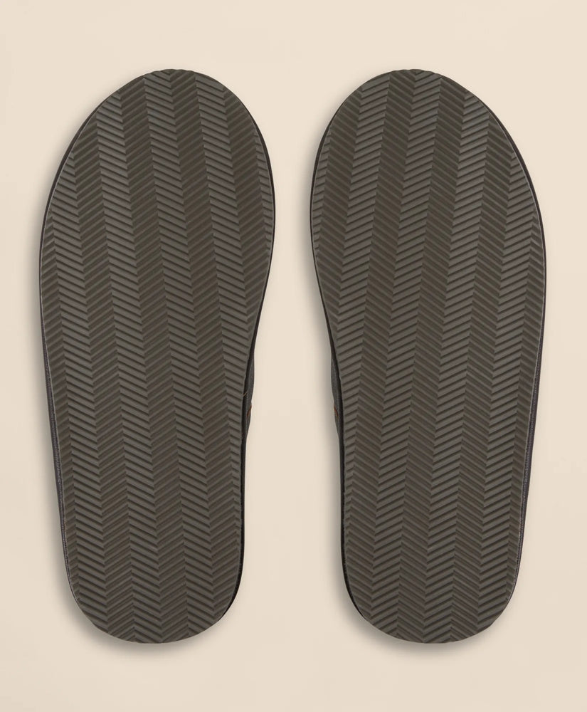 Leather Shearling Slippers