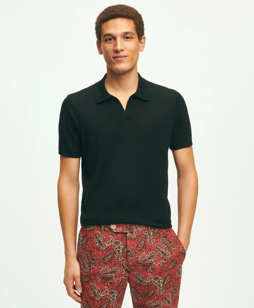 Lightweight Luxe All-Season Sweater Johnny Collar
