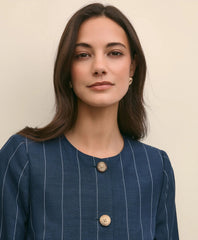 Lyocell-Blend Stripe Jacket