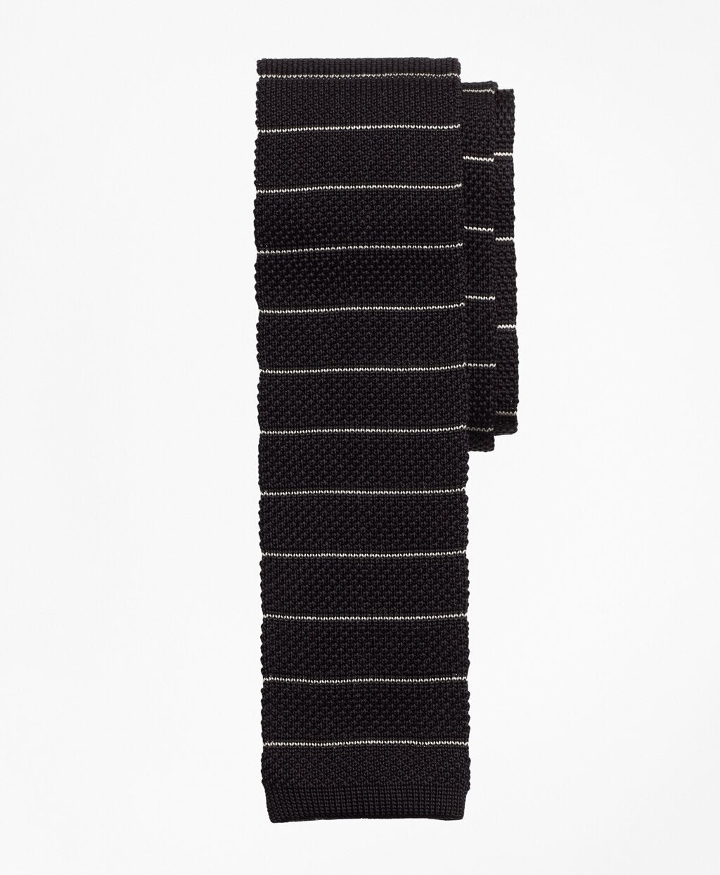 Thin Stripe Knit Tie