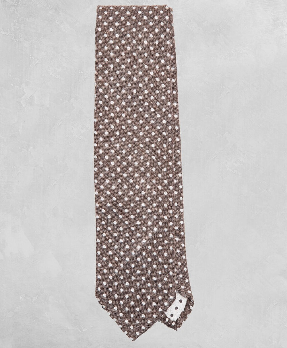 Golden Fleece® Dotted Wool-Silk Tie