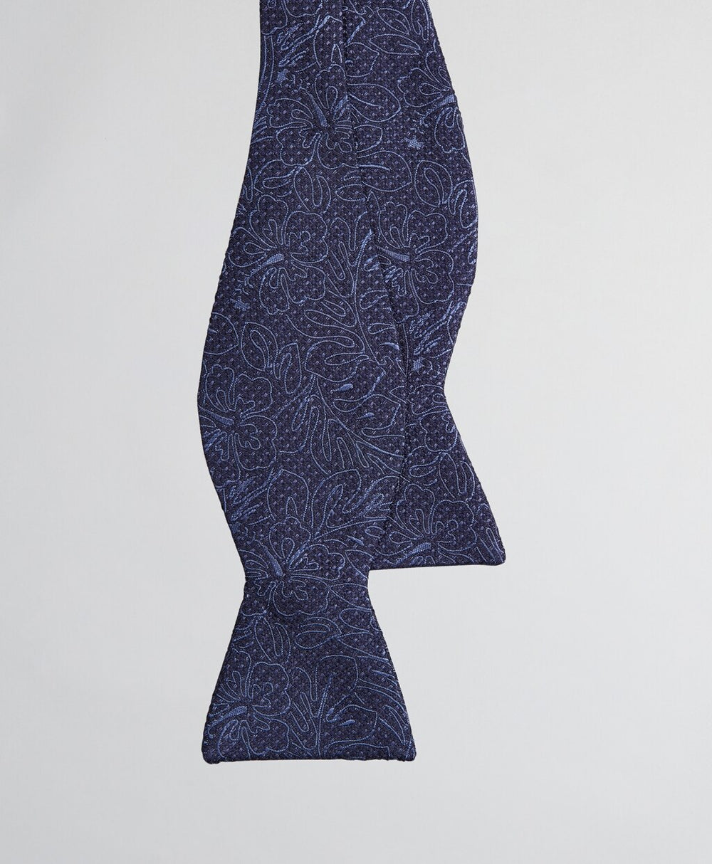 Indigo Tropical Bow Tie