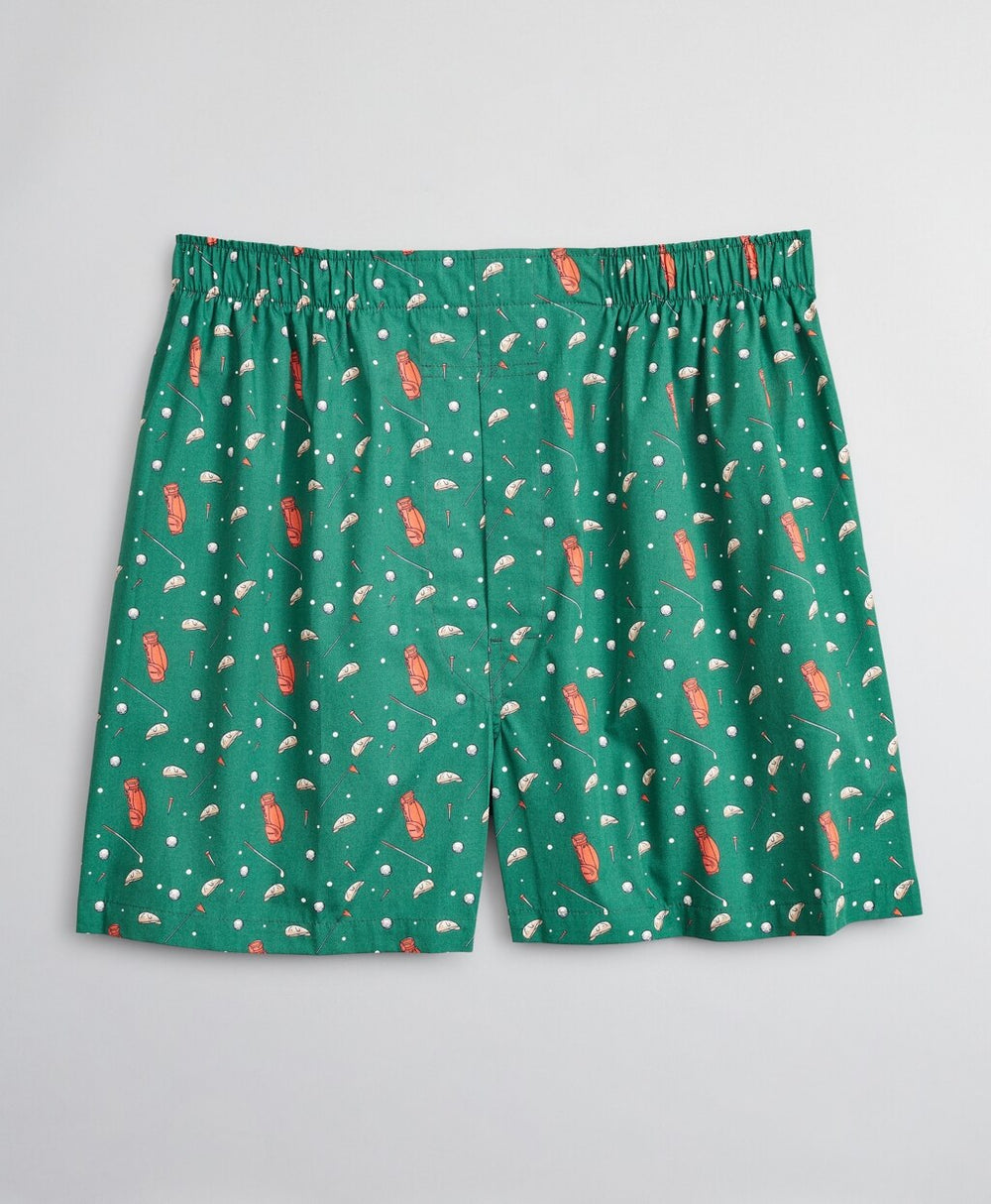 Traditional Fit Golf Motif Boxers