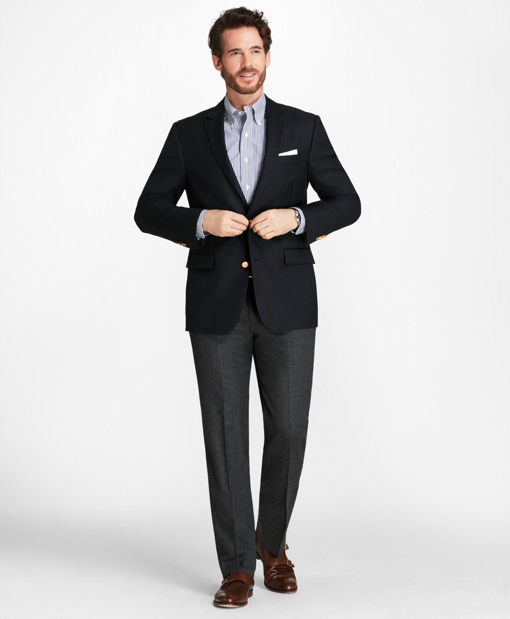 Country Club Regent Fit Saxxon™ Wool Two-Button Blazer