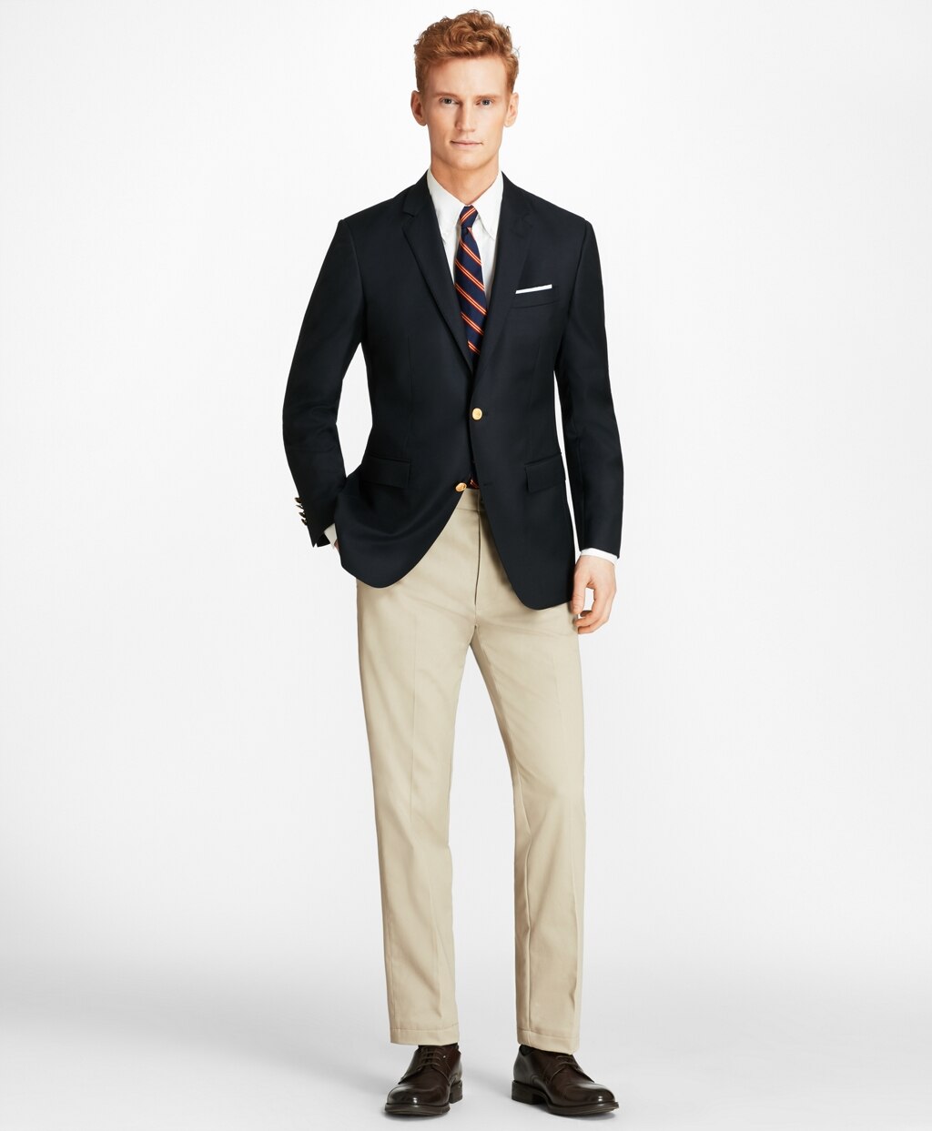 Country Club Milano Fit Saxxon™ Wool Two-Button Blazer