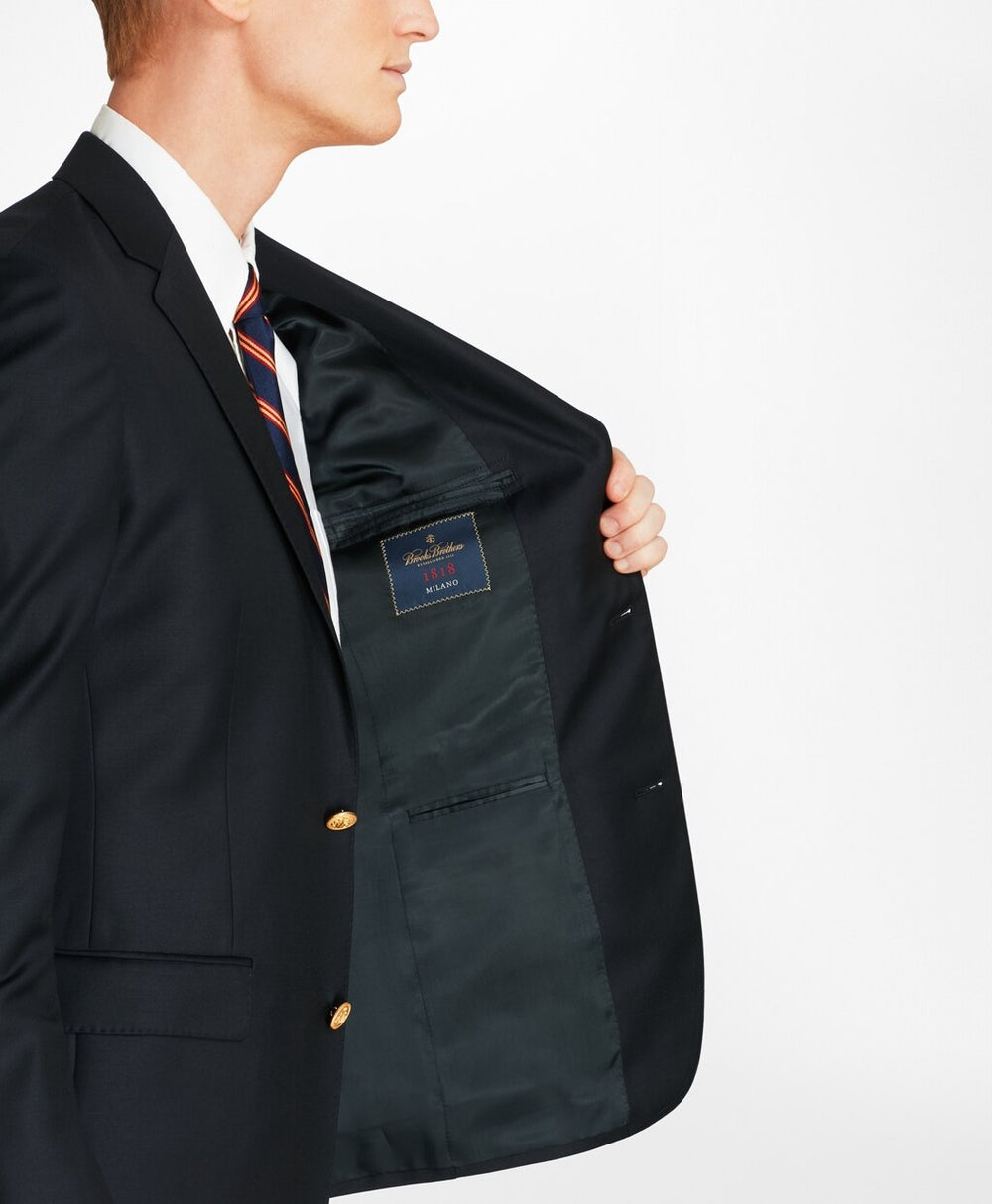 Country Club Milano Fit Saxxon™ Wool Two-Button Blazer