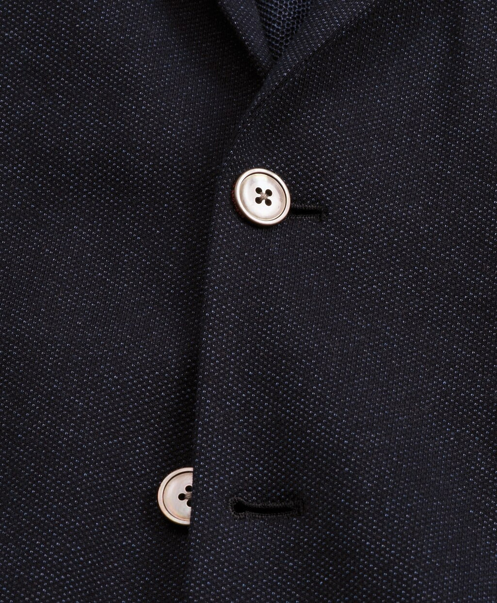Regent Fit Two-Button Knit Blazer