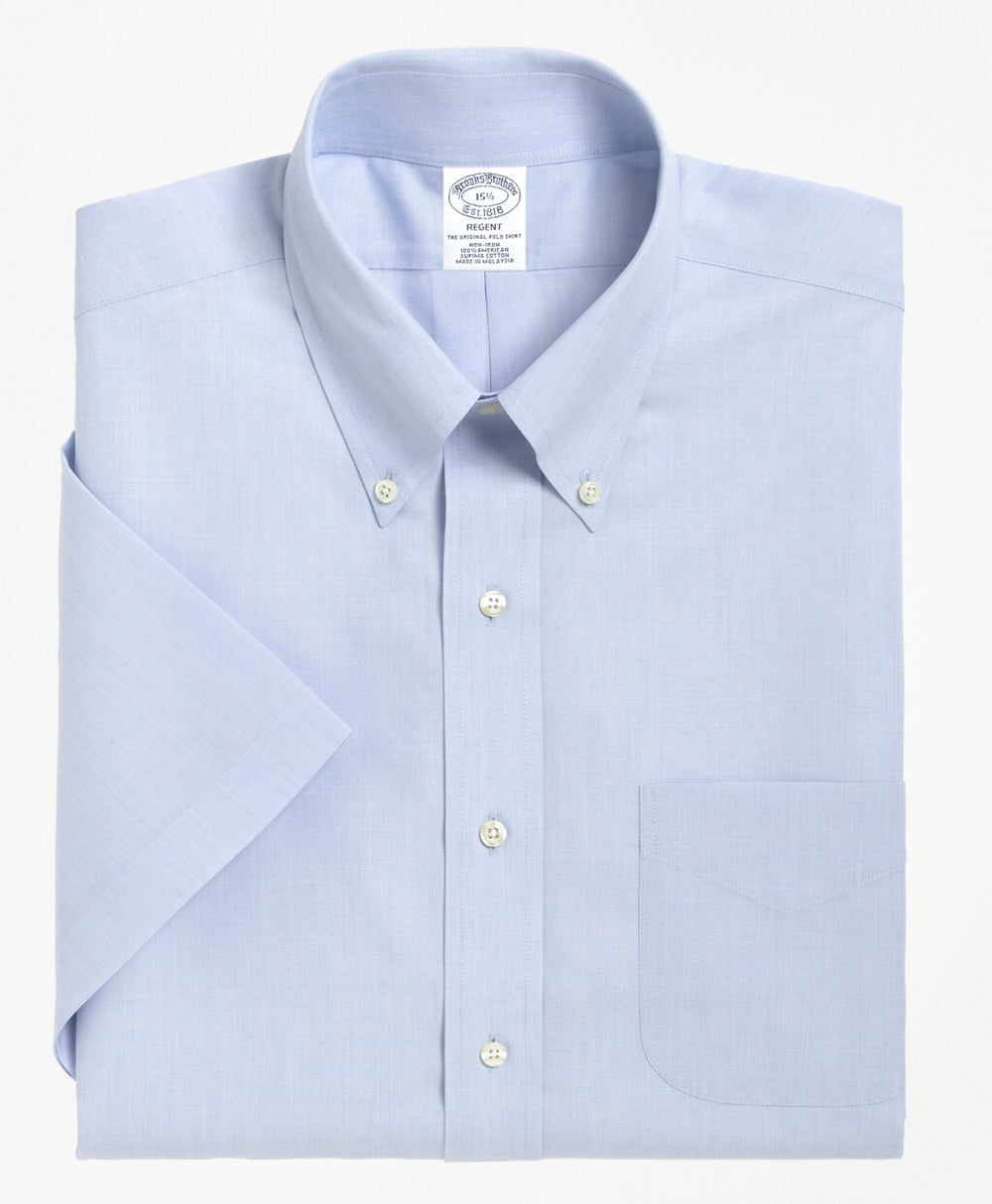 Regent Fitted Dress Shirt, Non-Iron Short-Sleeve