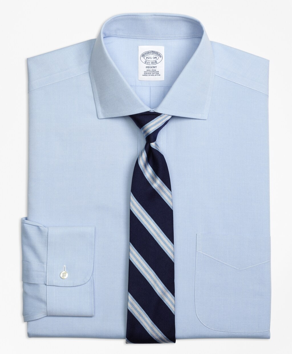 Regent Fitted Dress Shirt, Non-Iron Spread Collar