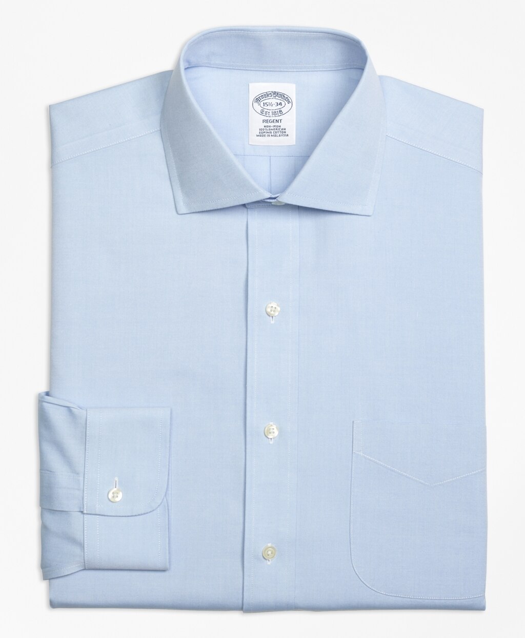 Regent Fitted Dress Shirt, Non-Iron Spread Collar