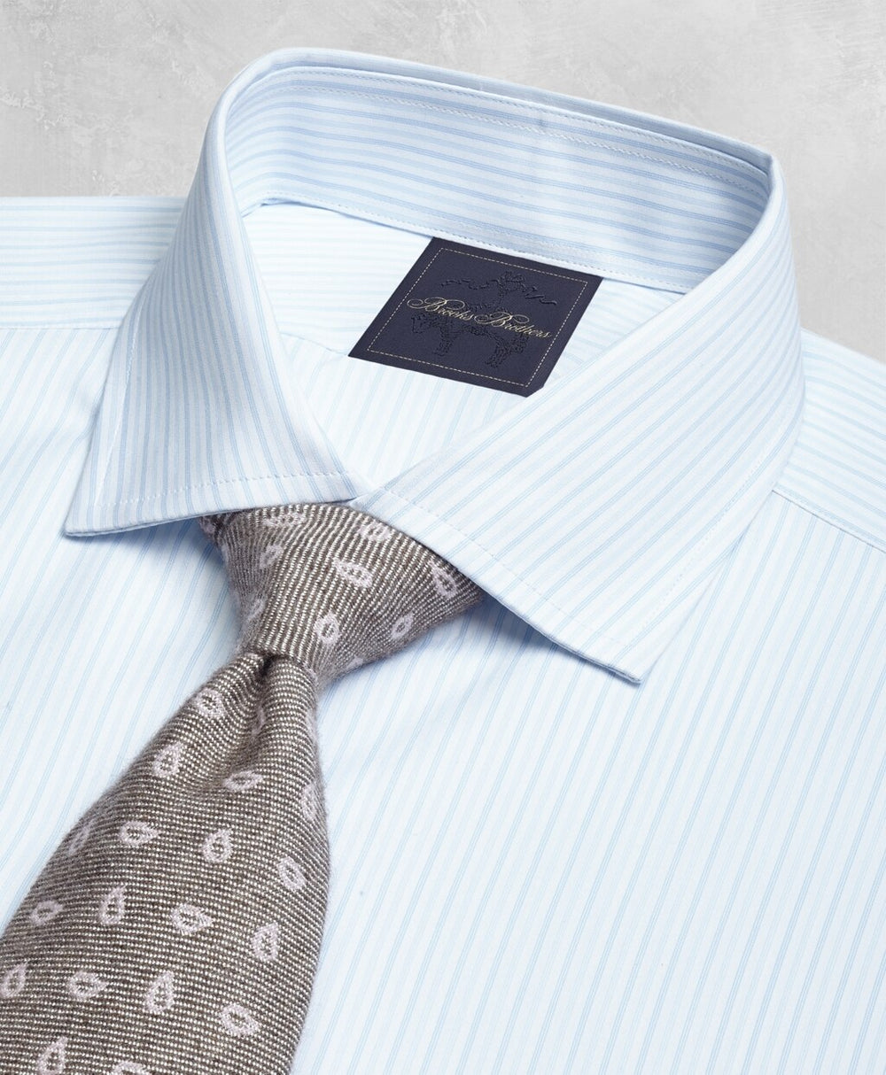 Golden Fleece® Milano Slim-Fit Dress Shirt, English Collar Two-Tone Alternating-Stripe