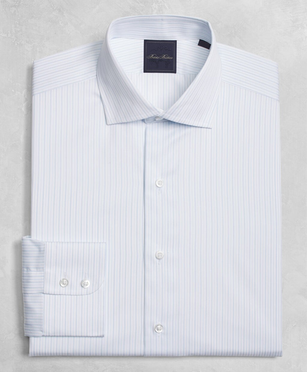 Golden Fleece® Milano Slim-Fit Dress Shirt, English Collar Two-Tone Alternating-Stripe