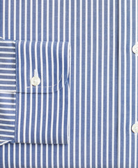 Stretch Milano Slim-Fit Dress Shirt, Non-Iron Ground Stripe