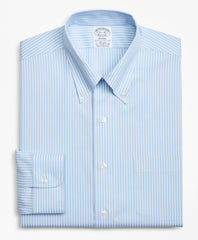Stretch Regent Fitted Dress Shirt, Non-Iron Stripe