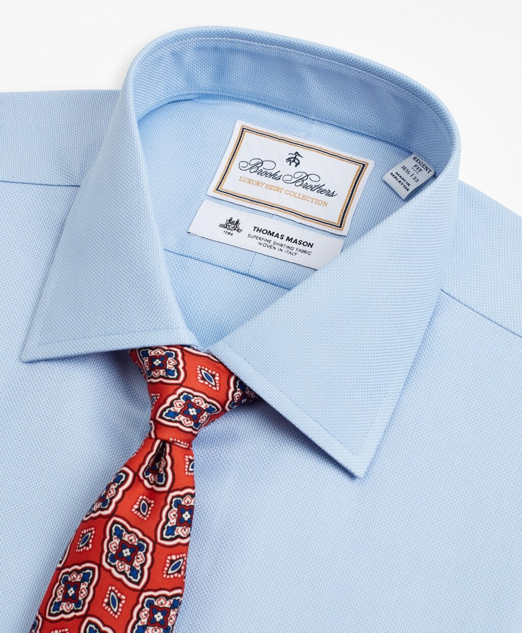 Luxury Collection Regent Fitted Dress Shirt, Franklin Spread Collar Dobby
