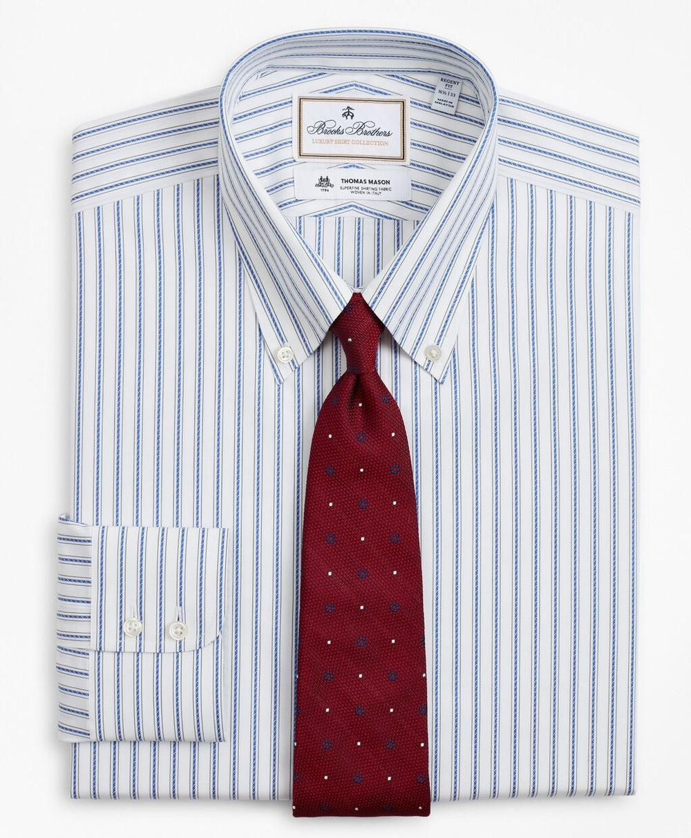Luxury Collection Regent Fitted Dress Shirt, Button-Down Collar Stripe