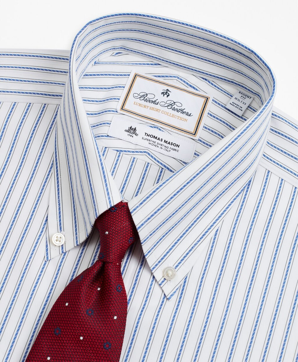 Luxury Collection Regent Fitted Dress Shirt, Button-Down Collar Stripe