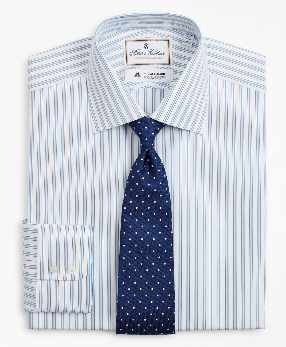 Luxury Collection Regent Fitted Dress Shirt, Franklin Spread Collar Outline Stripe