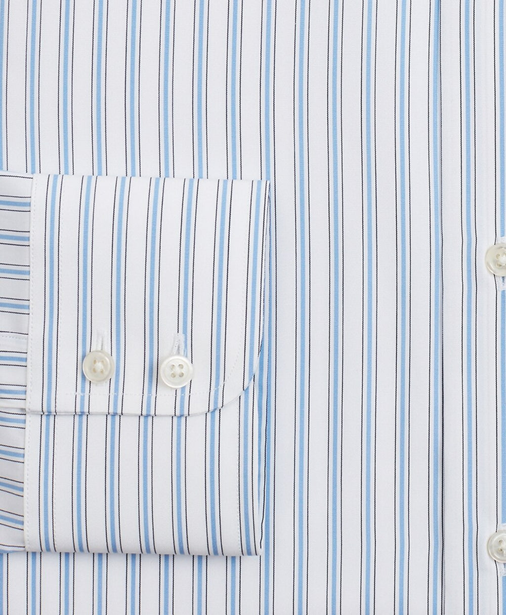 Luxury Collection Regent Fitted Dress Shirt, Franklin Spread Collar Outline Stripe