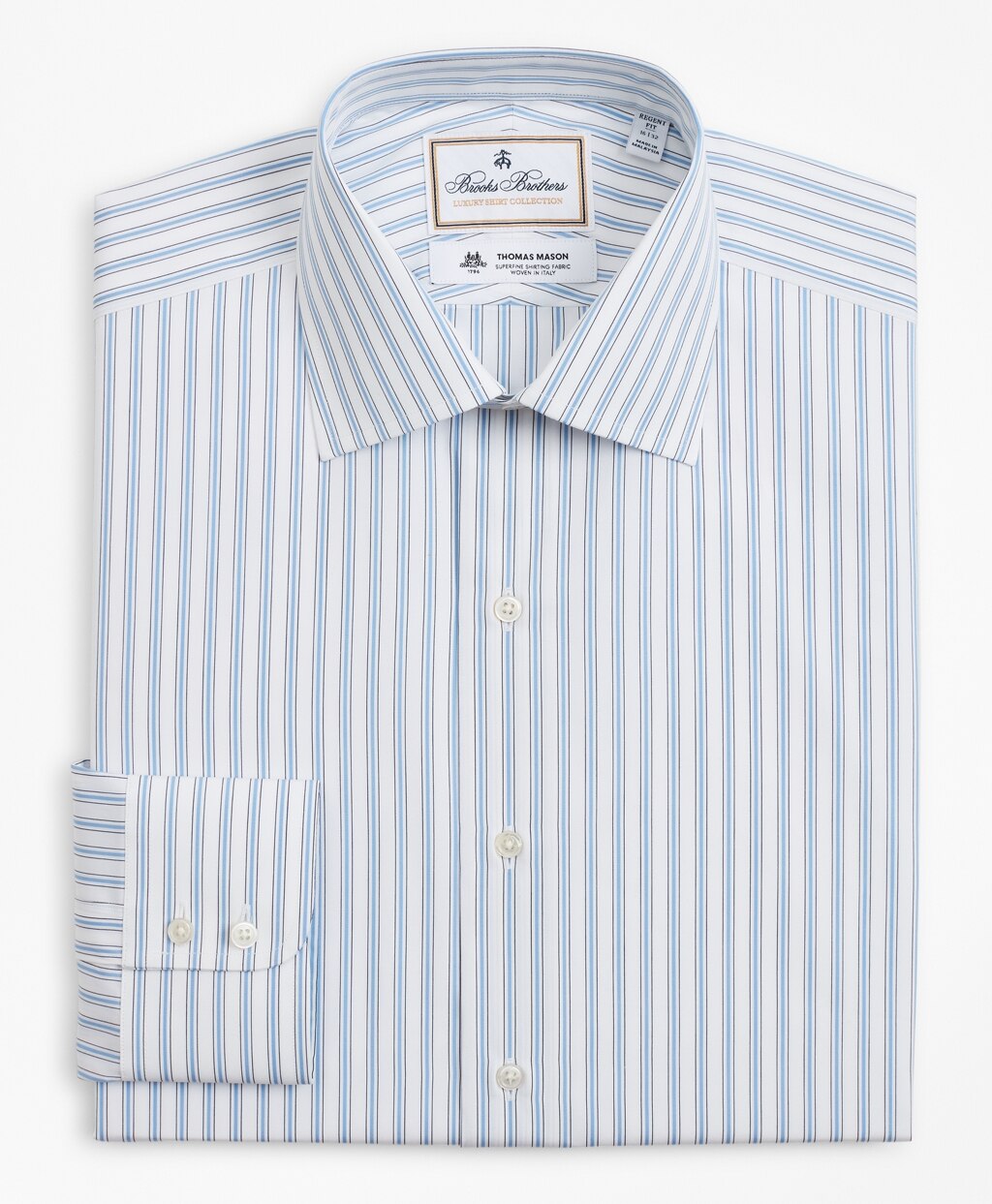 Luxury Collection Regent Fitted Dress Shirt, Franklin Spread Collar Outline Stripe