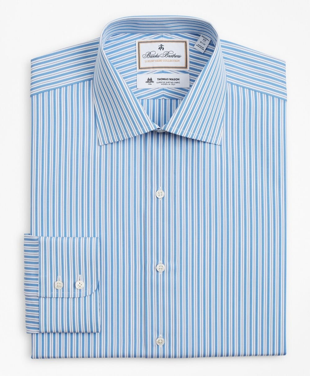 Luxury Collection Regent Fitted Dress Shirt, Franklin Spread Collar Pinstripe