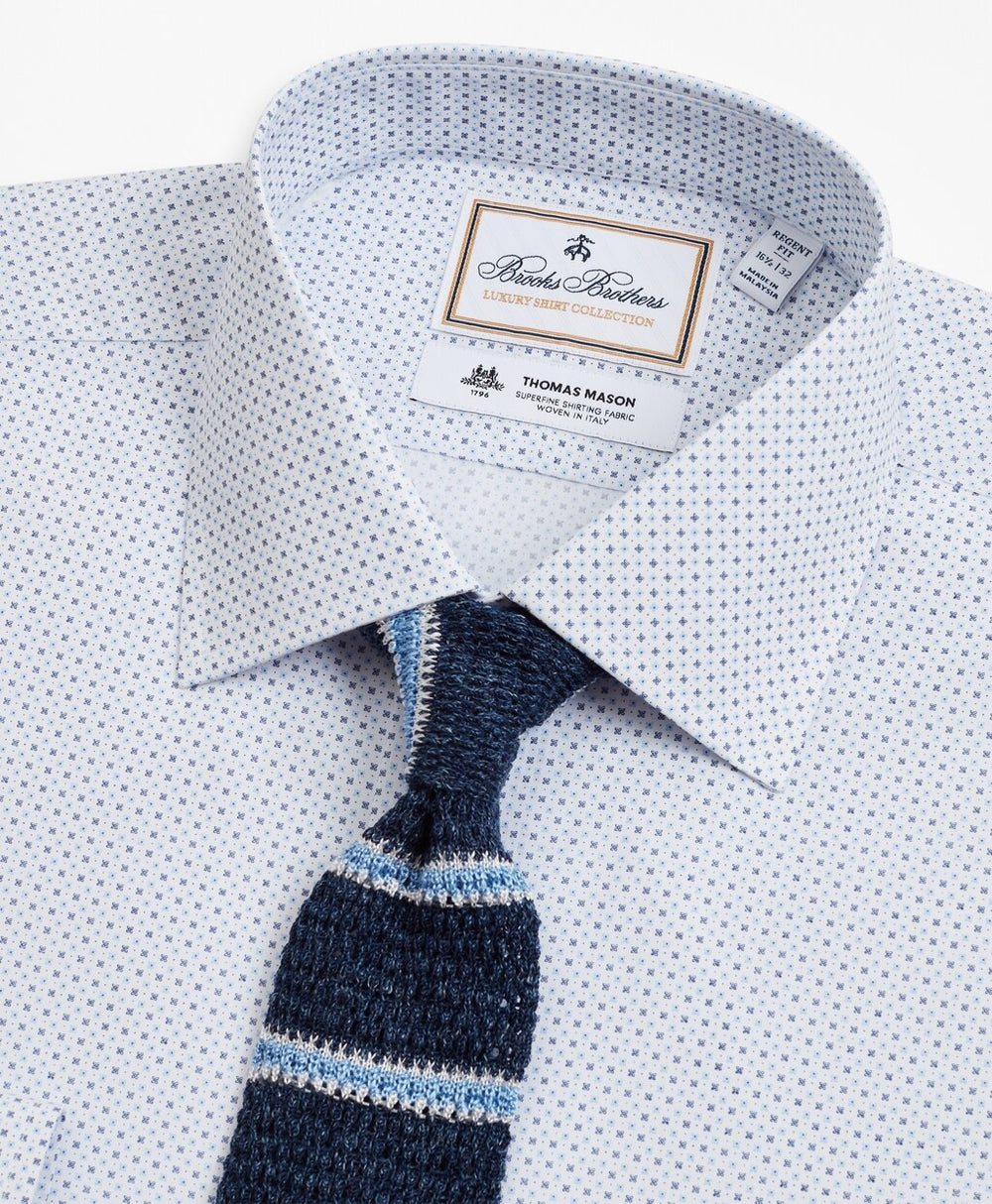 Luxury Collection Regent Fitted Dress Shirt, Franklin Spread Collar Geo Print