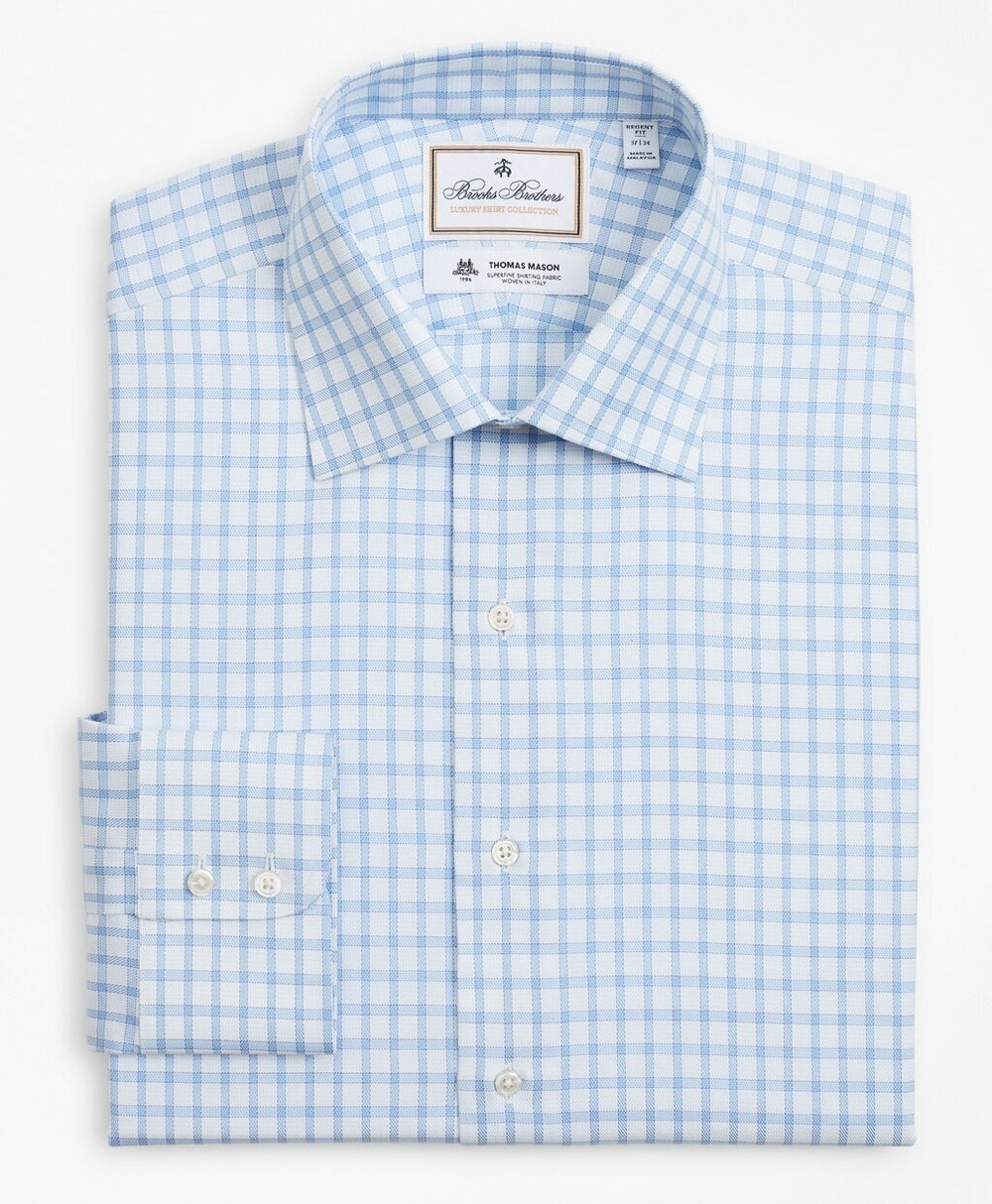 Luxury Collection Regent Fitted Dress Shirt, Franklin Spread Collar Check