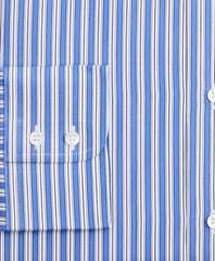 Luxury Collection Milano Slim-Fit Dress Shirt, Franklin Spread Collar Outline Stripe