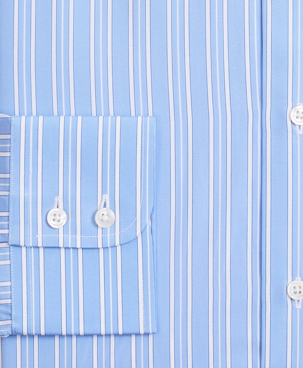 Luxury Collection Milano Slim-Fit Dress Shirt, Franklin Spread Collar Ribbon Stripe