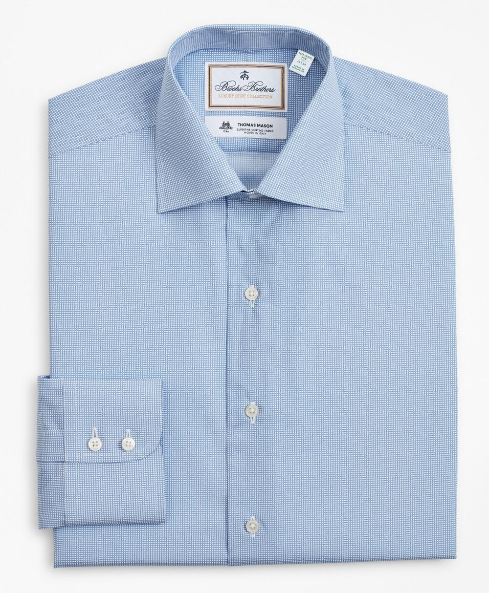 Luxury Collection Milano Slim-Fit Dress Shirt, Franklin Spread Collar Dot
