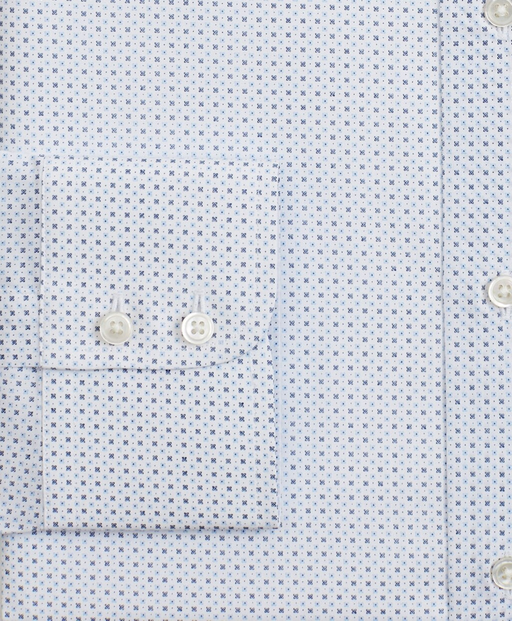 Luxury Collection Milano Slim-Fit Dress Shirt, Franklin Spread Collar Geo Print