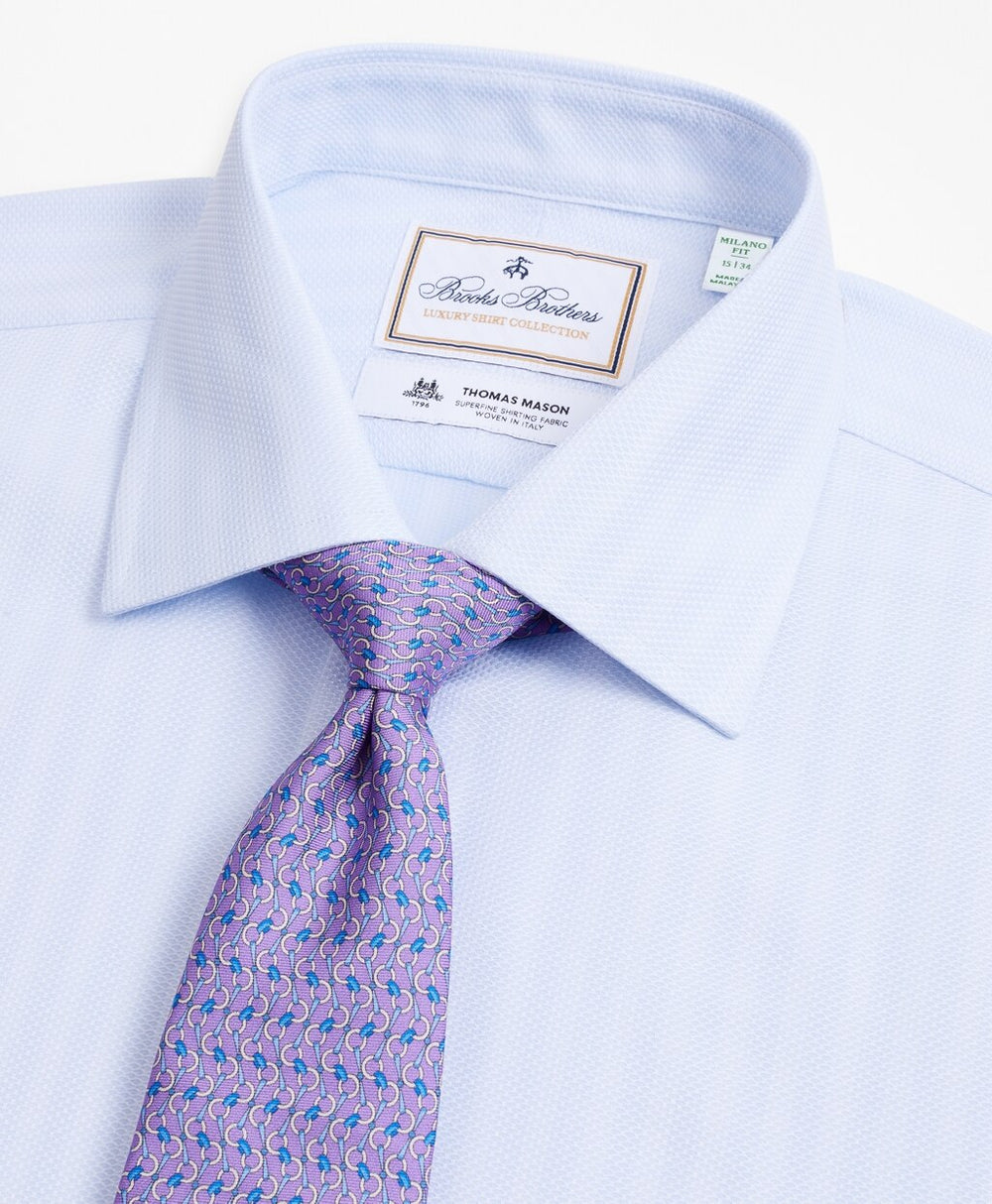 Luxury Collection Milano Slim-Fit Dress Shirt, Franklin Spread Collar Stripe